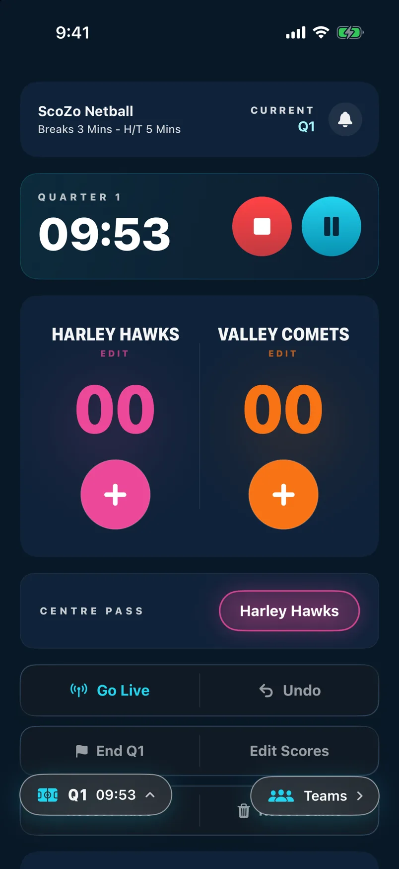 Game running — timer counting